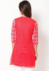 Short Red Kurti